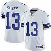 Nike Men & Women & Youth Cowboys 13 Michael Gallup White NFL Vapor Untouchable Limited Jersey,baseball caps,new era cap wholesale,wholesale hats